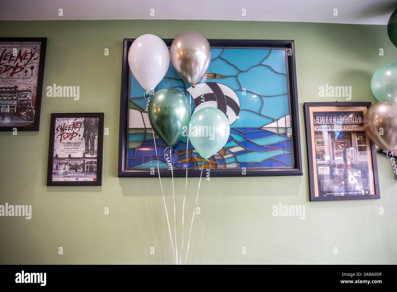 Harringtons Ael, Pie & Mash Shop in Tooting am letzten Tag. Stockfoto