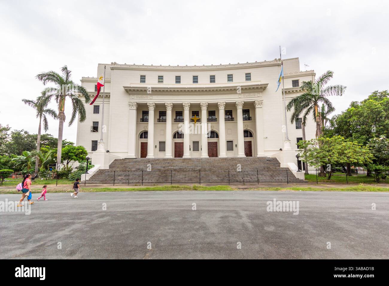Neoklassizistische Fassade des Nationalmuseums für Anthropologie im Rizal Park in Manila Philippinen Stockfoto