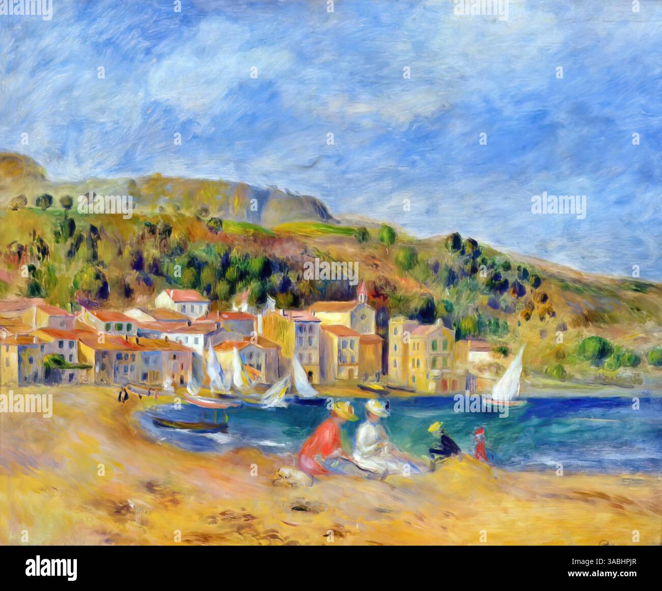 Le Lavandou, 1872 (Gemälde) von Renoir, Pierre Auguste (1841-1919) Französisch Stock Vektor
