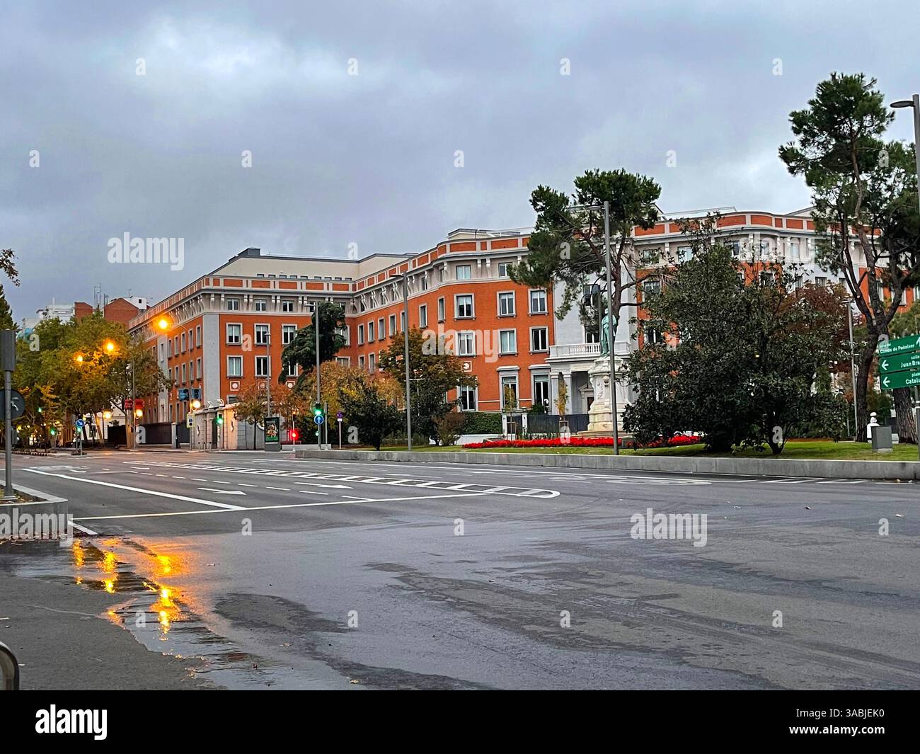 Ministerium für auswärtige Angelegenheiten. Marques de Salamanca Square, Madrid, Spanien. Stockfoto