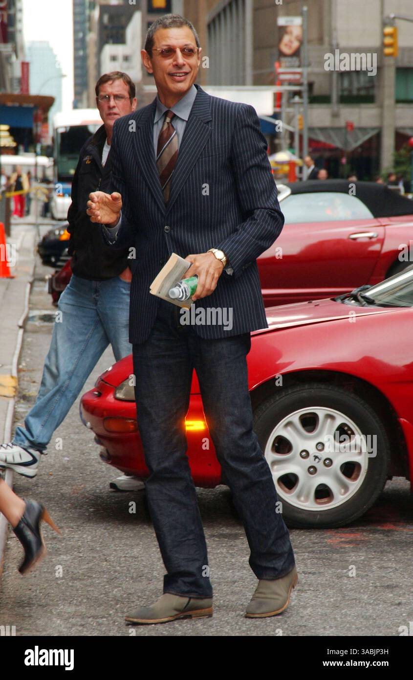 20. August 2007, New york City ..Schauspieler Jeff Goldblum bei 'The Late Show with David Letterman' im Ed Sullivan Theatre (Foto: © Sharkpixs/ZUMA Press) Stockfoto