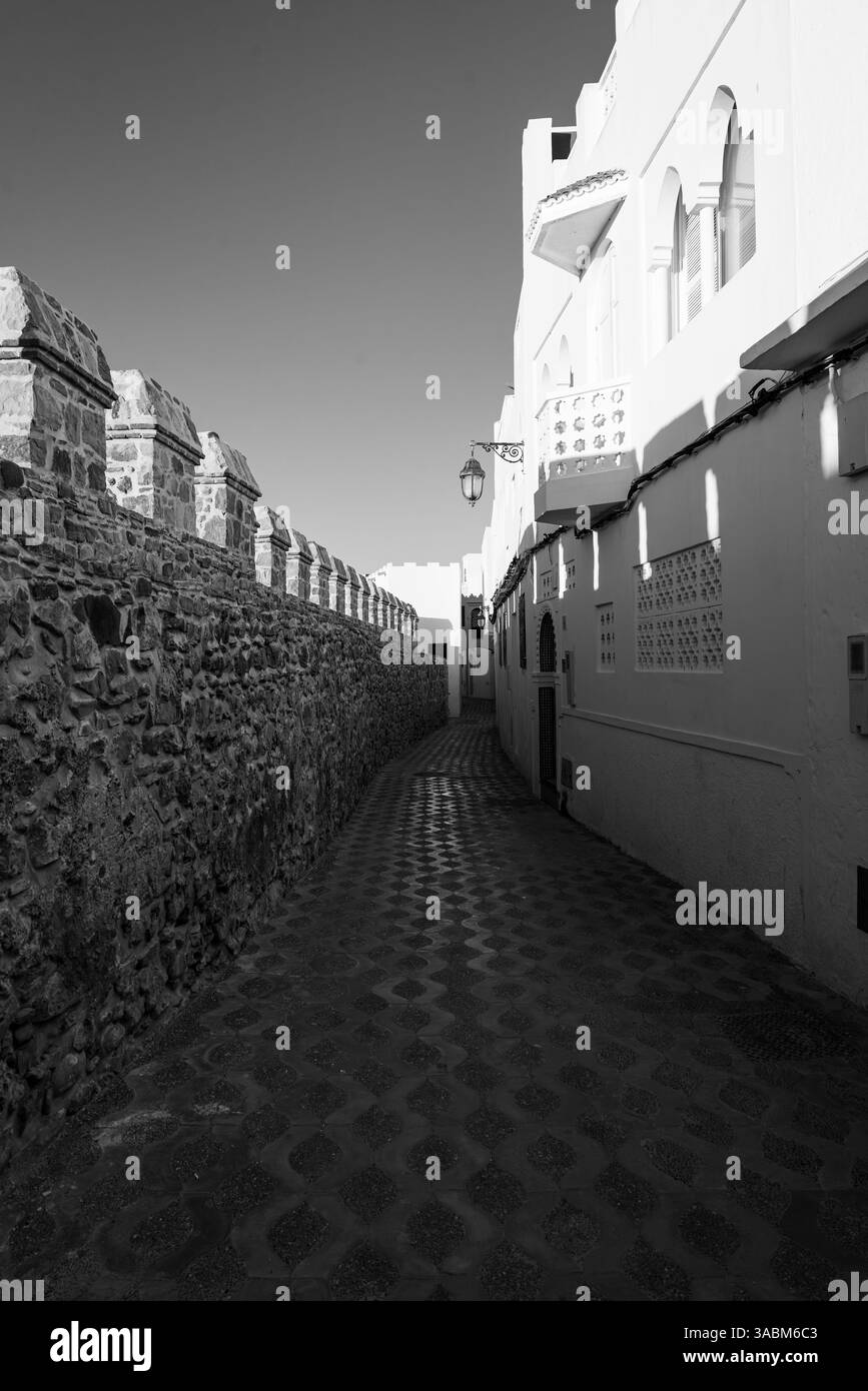 30. April, Assilah, Marokko. Asilah ist eine Stadt an der Küste Marokkos, die Schauplatz portugiesischer und spanischer Invasionen war. Stockfoto