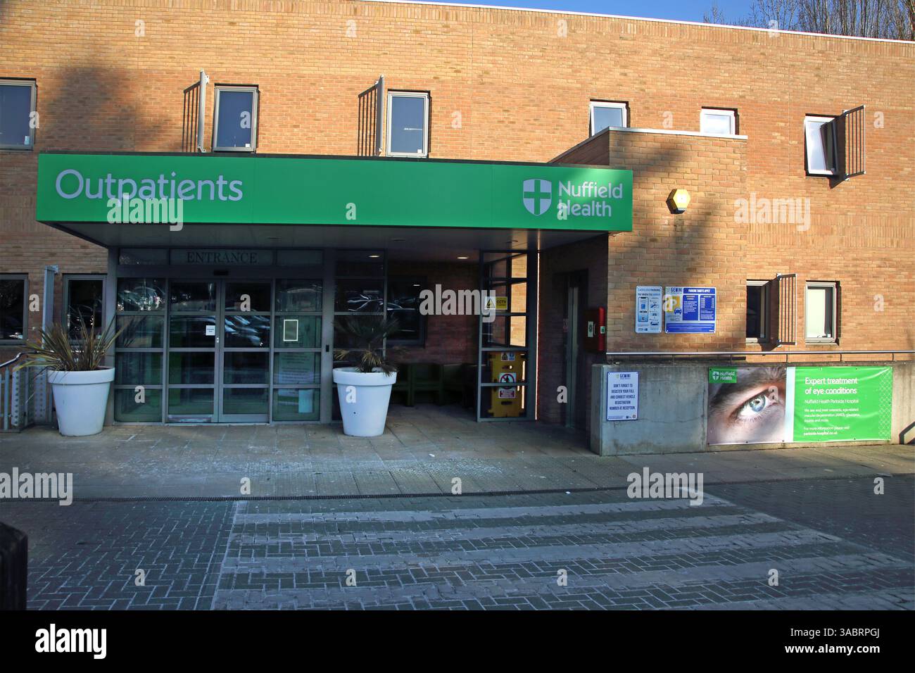 Ambulante Abteilung Parkside Hospital Wimbledon Nuffield Health Stockfoto