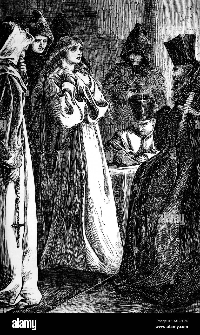 Illustration von Lady Jane Bohorquia von Sevilla, die von der spanischen Inquisition verhaftet und zum Rumpf verurteilt wurde. Ihre Schwester war auf dem Scheiterhaufen verbrannt worden Stockfoto Illustration von Lady Jane Bohorquia von Sevilla, die von der spanischen Inquisition verhaftet und zum Rumpf verurteilt wurde. Ihre Schwester war auf dem Scheiterhaufen verbrannt worden Stockfoto