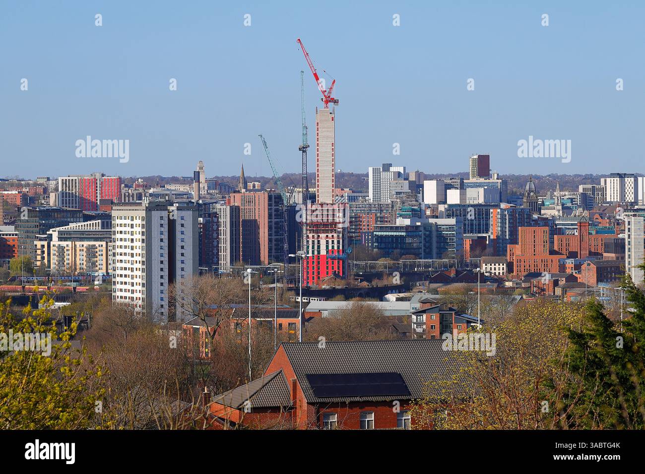 Sky Gardens im Bau im LEED sCity Centre, West Yorkshire, UK Stockfoto