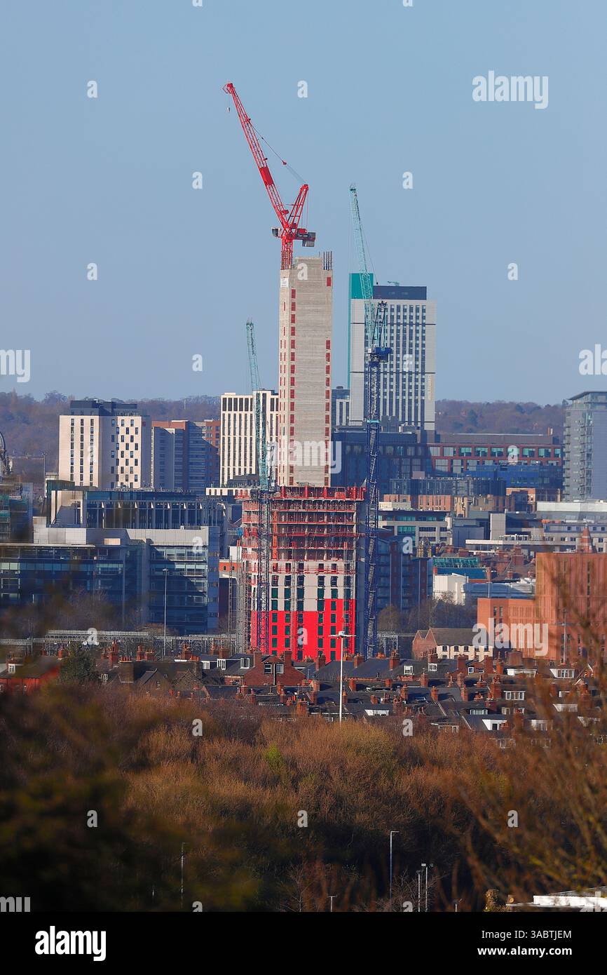 Sky Gardens im Bau im LEED sCity Centre, West Yorkshire, UK Stockfoto