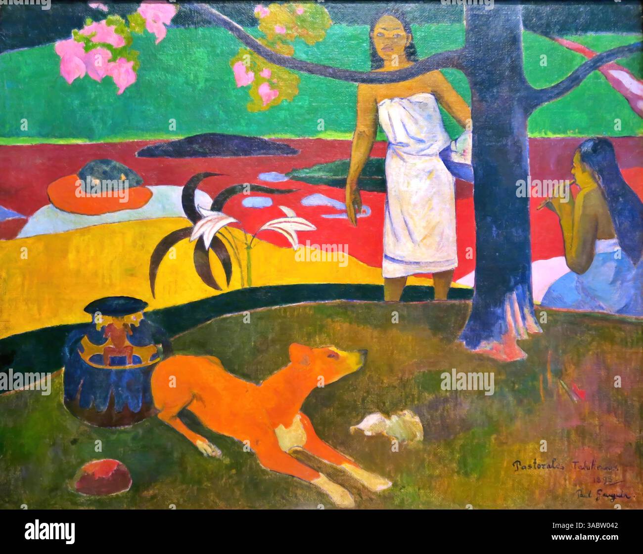 Pastorales Tahitiennes, 1892: Paul Gauguin Stock Vektor