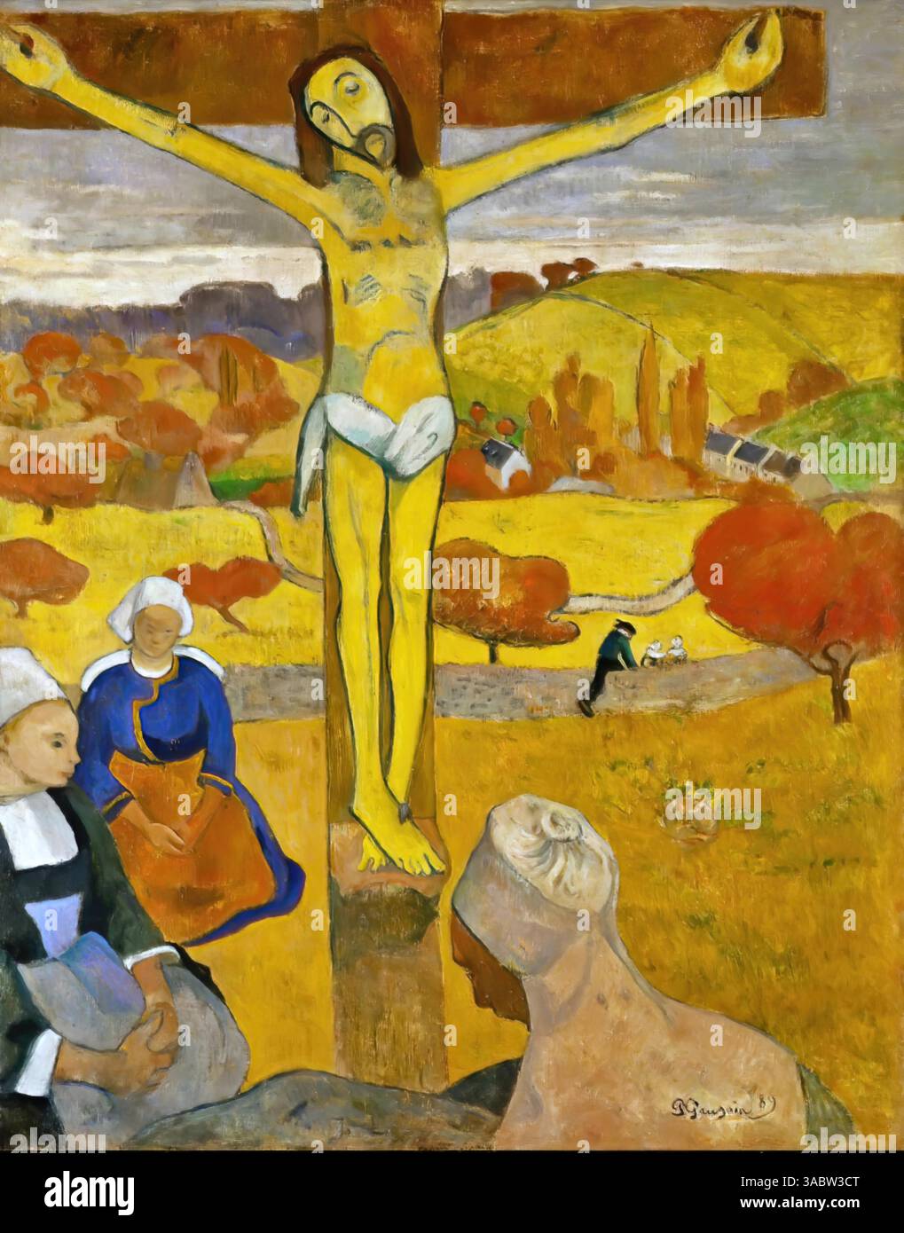 Der Gelbe Christus, 1889: Paul Gauguin Stock Vektor