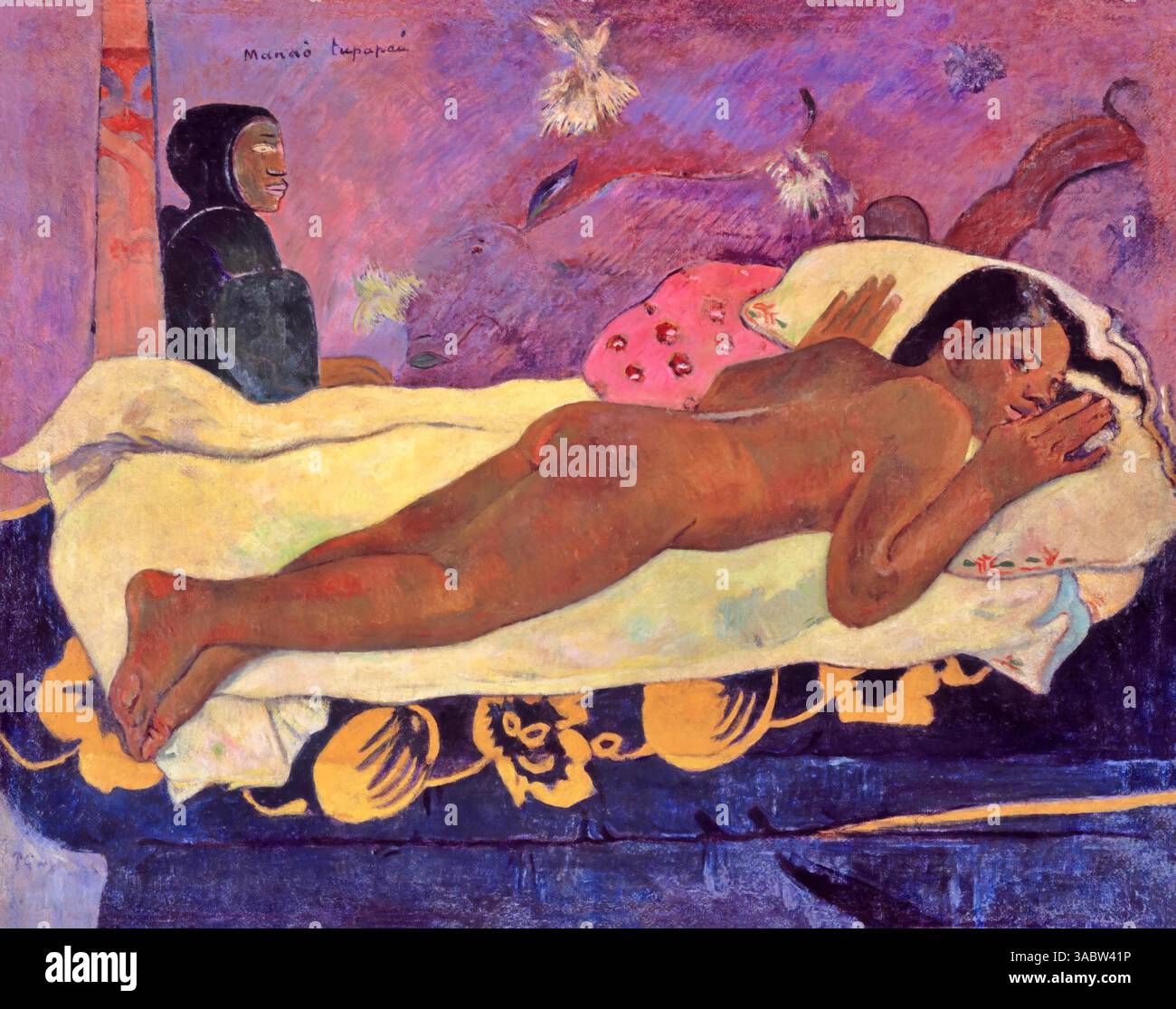 The Spirit of the Dead hält Wache, 1892: Paul Gauguin Stock Vektor