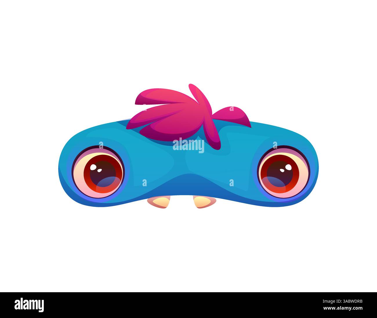 Gruselige Monster Charakter Schriftart Zeichensetzung Bindestrich. Fantasy bogle Personage Typeset Mark, seltsame Vogelscheuche Monster Cartoon Vektor Kinder ABC Schriftzeichen. Bizarres Bugaboo-Zeichen englisches Schriftelement Stock Vektor