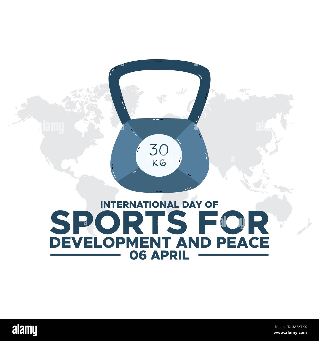 Internationaler Tag des Sports für Entwicklung und Frieden. Tag des Sports für Entwicklung und Frieden Vektor-Illustration. Geeignet für Grußkartenposter und Stock Vektor