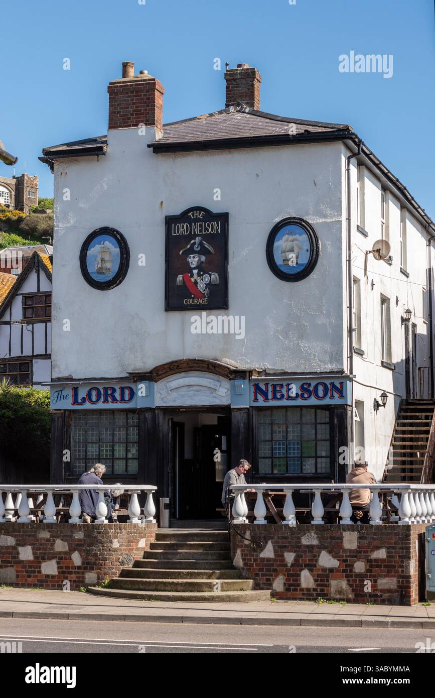 Hastings, 31. März 2025: The Lord Nelson Pub Stockfoto