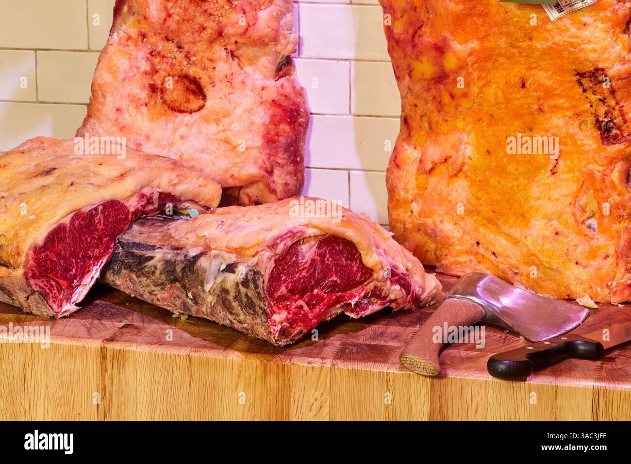 Rindfleisch, Grillrestaurant, Gipuzkoa, Baskenland, Spanien Stockfoto