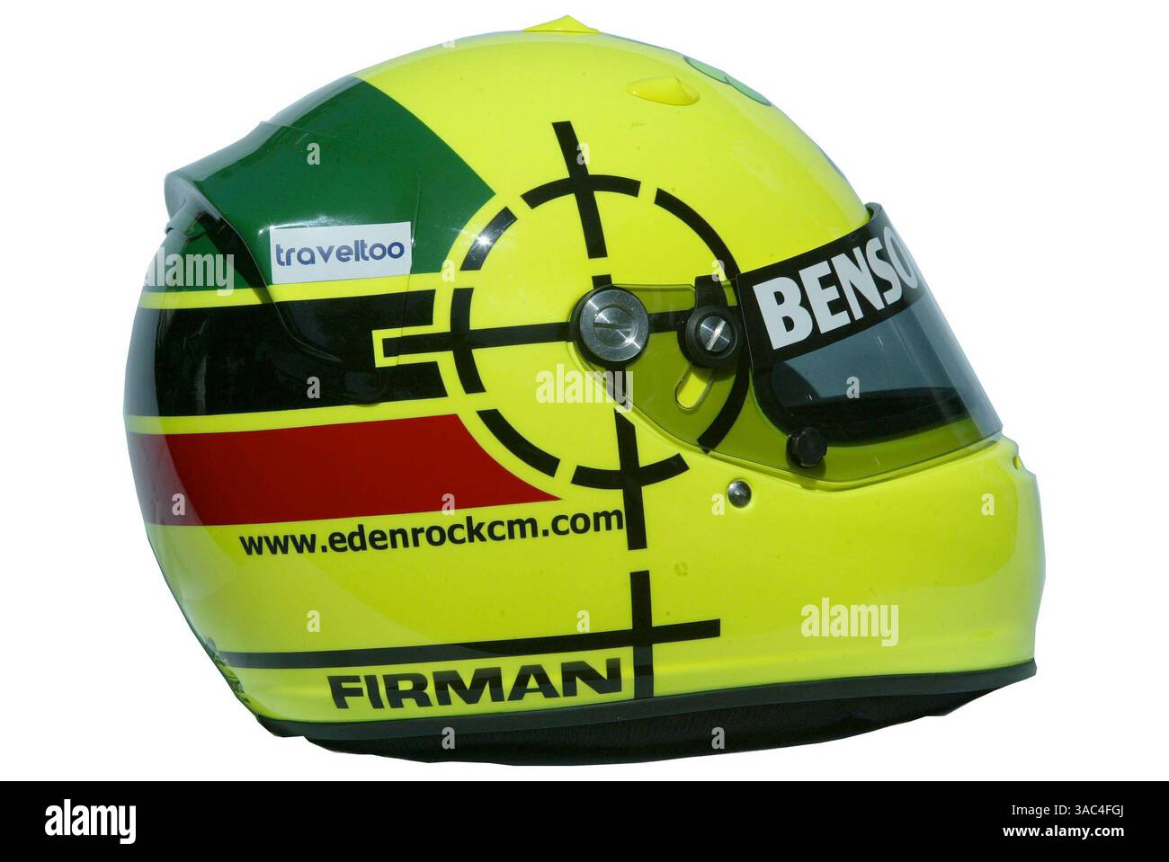 Der Helm von Ralph Firman Jr. (GBR) Jordan Ford..Formel-1-Weltmeisterschaft, RD1, Grand Prix von Australien, Vorbereitungen, Albert Park, Melbourne, Australien, 6. März 2003..DIGITALES BILD (Credit Image: ©Sutton Motorsports/ZUMA Press) Stockfoto