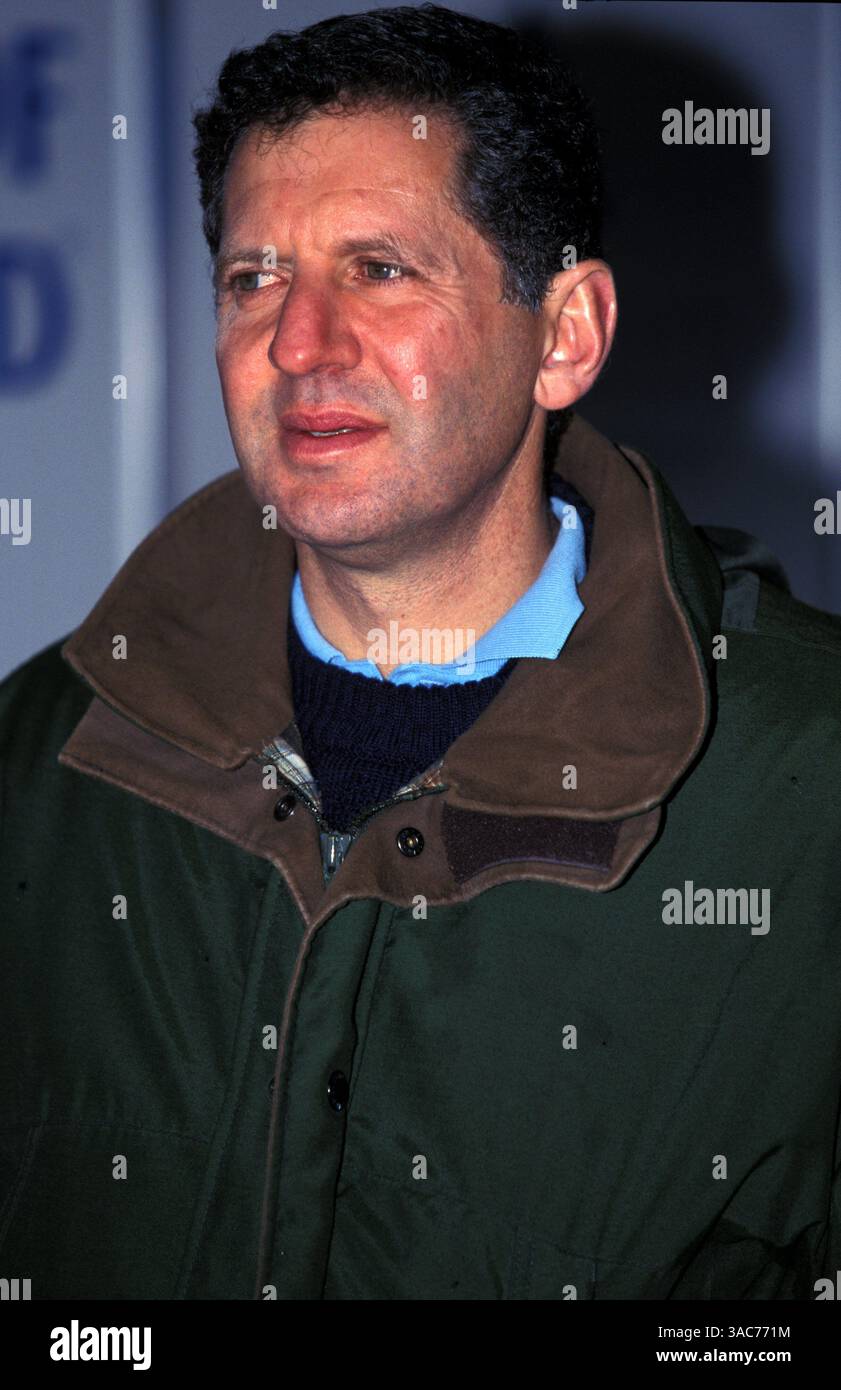 Ehemaliger Grand-Prix-Fahrer Jody Scheckter (RSA). British F3 Championship, Thruxton, England, 26. März 2000. (Kreditbild: ©Sutton Motorsports/ZUMA Press) Stockfoto