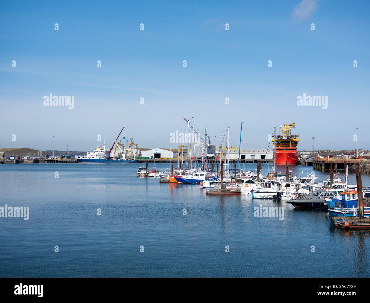 Der Hafen bei Hartlepool Landzunge im Nordosten Englands, Großbritannien. Stockfoto