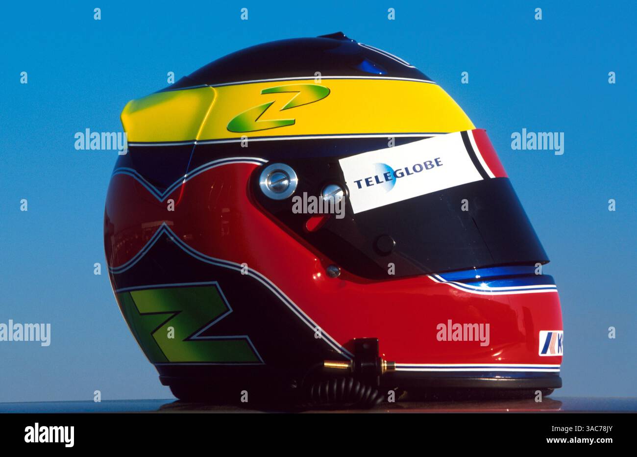 Ricardo Zonta (BR) BAR 022,2000 Fahrerhelme (Credit Image: ©Sutton Motorsports/ZUMA Press) Stockfoto