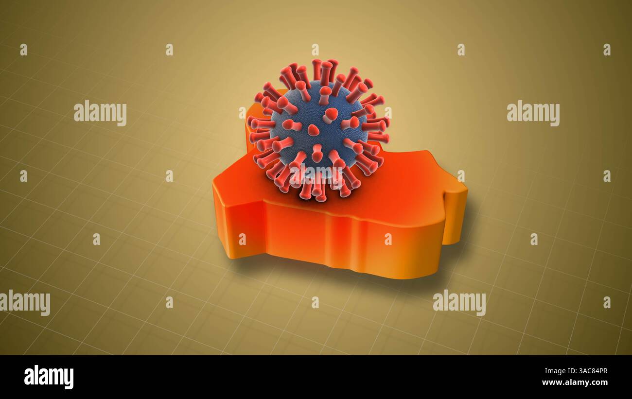 HMPV-Infektionsfälle im gesamten Irak Stockfoto