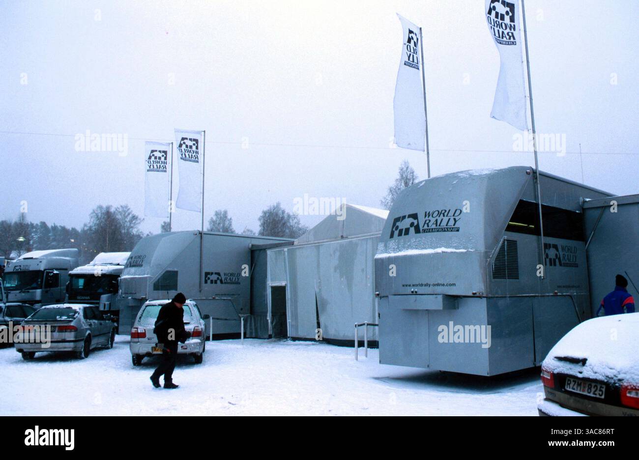 FIA Mobile Television Production Studios..Swedish Rally, 8-11. Februar 2001.BEST IMAGE (Credit Image: ©Sutton Motorsports/ZUMA Press) Stockfoto