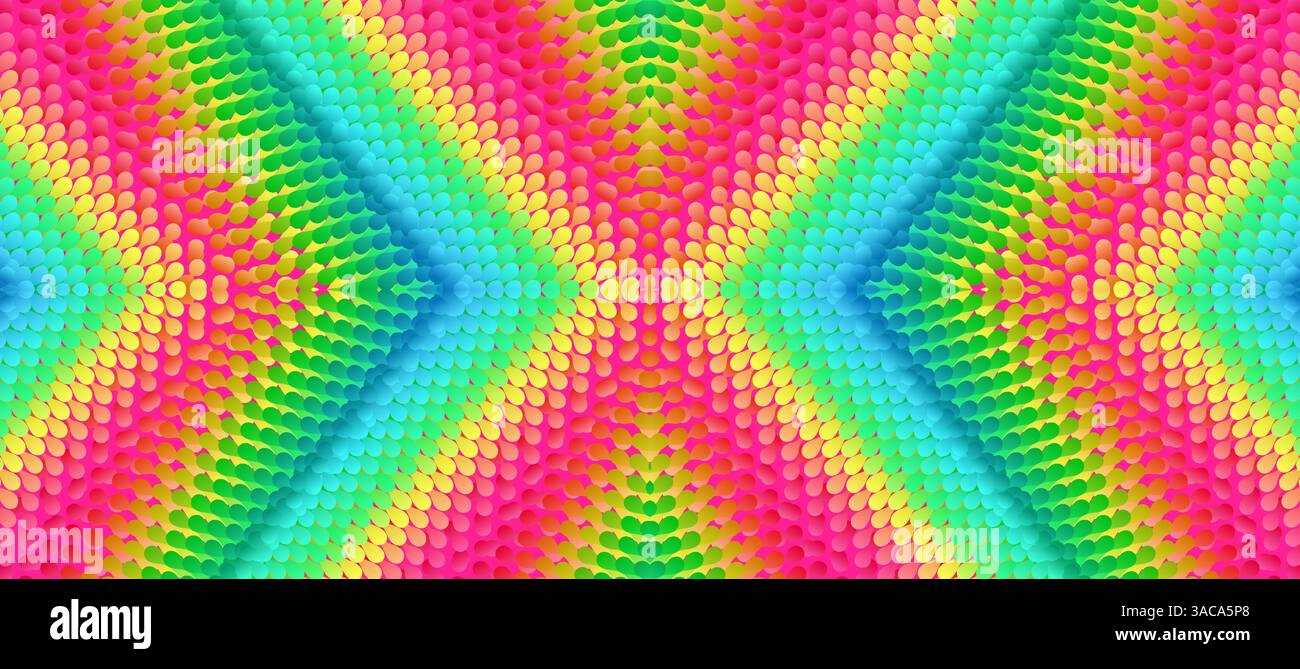 Abstrakter futuristischer Hintergrund in Form von X.-Muster mit molekularer Struktur. 3D-Vektordarstellung. Stock Vektor