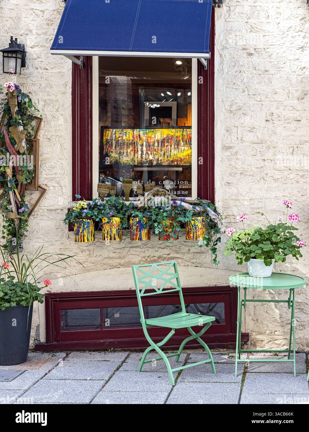 Kanada, Quebec. Altstadt Von Quebec. Storefront. (Nur Für Redaktionelle Zwecke) Stockfoto