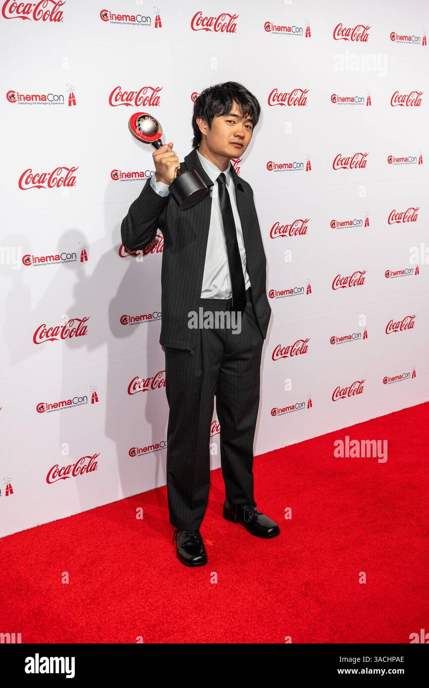 LAS VEGAS, Nevada - Ben Wang 2025 bei der CinemaCon Big Screen Achievement Awards Caesars Palace in Las Vegas, Nevada, am 3. April 2025. Kredit: DeeCee Carter/MediaPunch Stockfoto