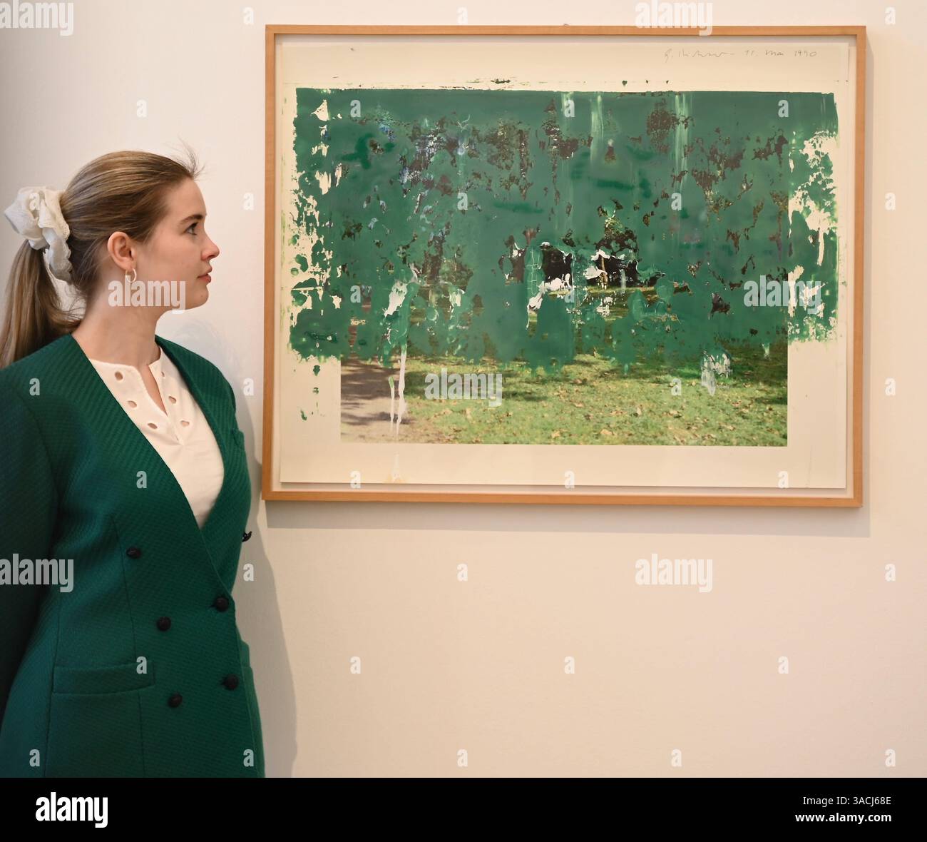 Höhepunkte in den Phillips London Galleries am Berkeley Square vor der Auktion New Now , Modern & Comtemporary Art am 10. April 2025 ... Stockfoto