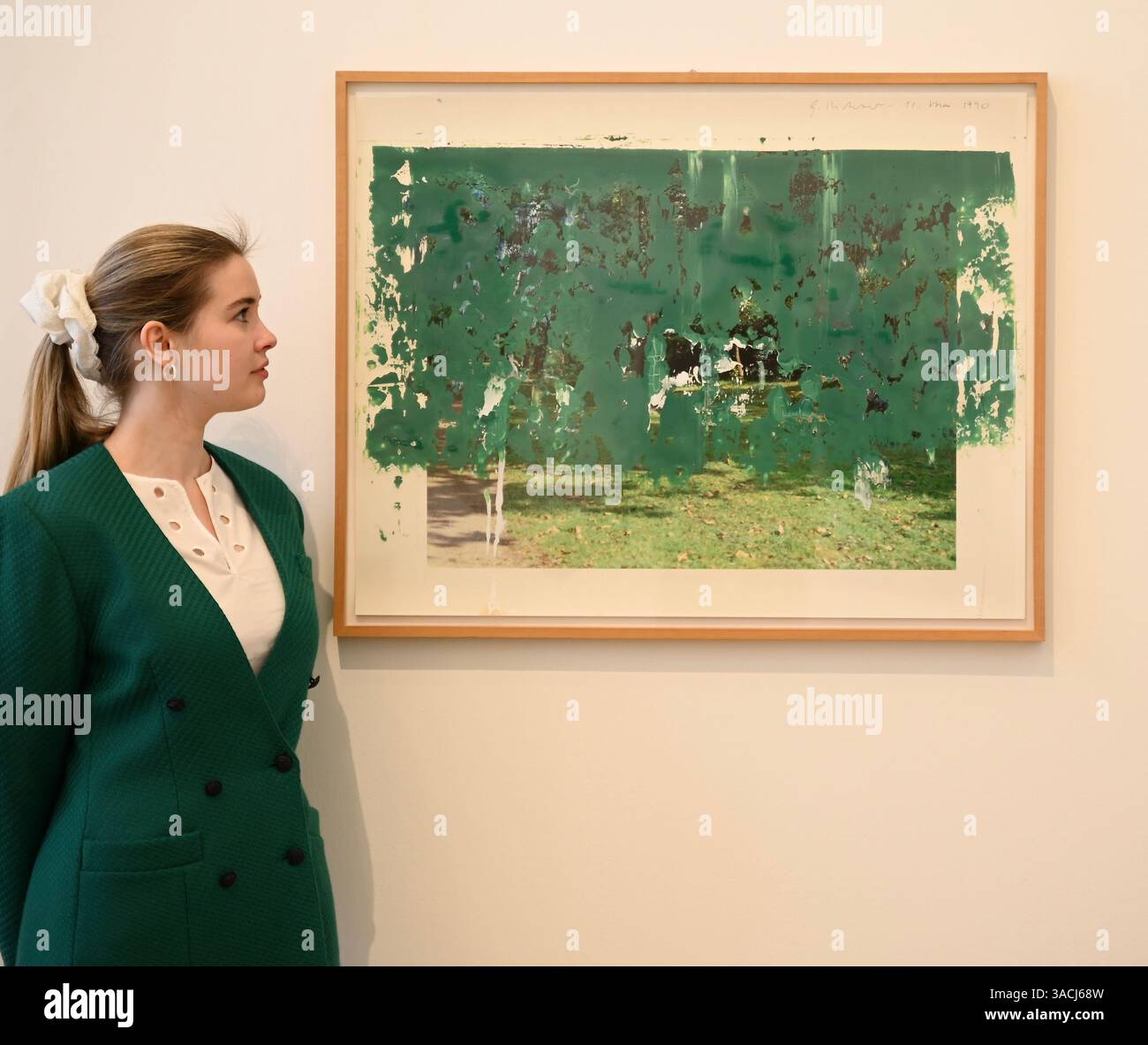 Höhepunkte in den Phillips London Galleries am Berkeley Square vor der Auktion New Now , Modern & Comtemporary Art am 10. April 2025 ... Stockfoto