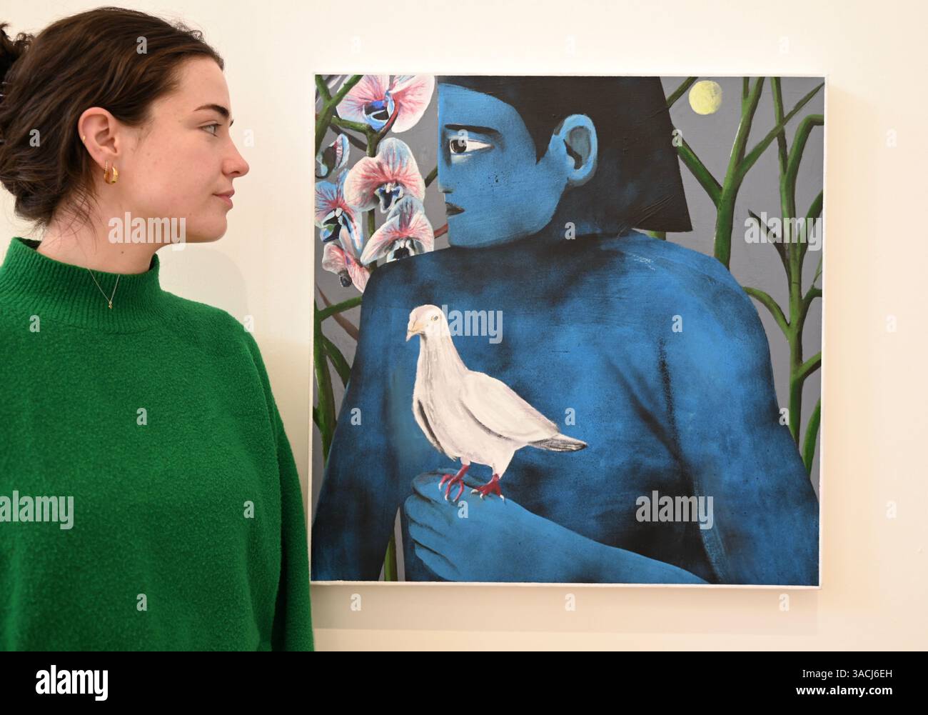 Höhepunkte in den Phillips London Galleries am Berkeley Square vor der Auktion New Now , Modern & Comtemporary Art am 10. April 2025 ... Stockfoto