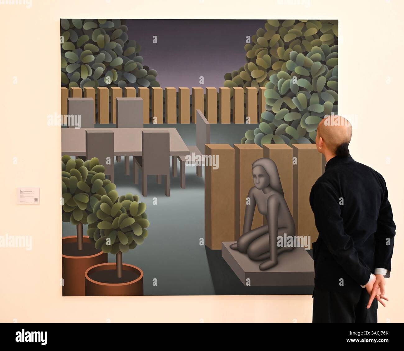 Höhepunkte in den Phillips London Galleries am Berkeley Square vor der Auktion New Now , Modern & Comtemporary Art am 10. April 2025 ... Stockfoto