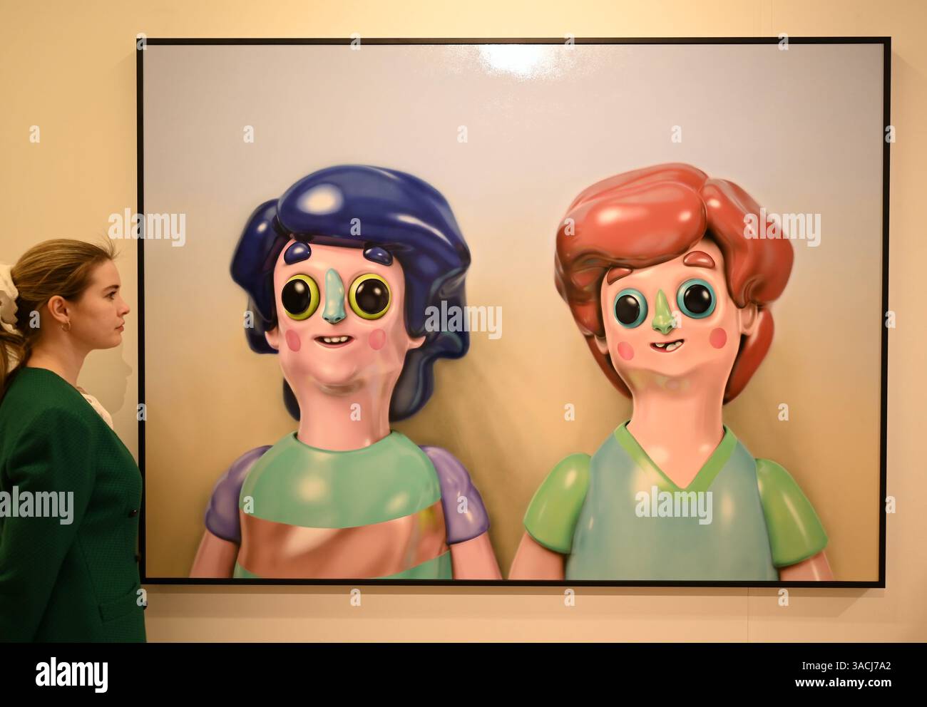 Höhepunkte in den Phillips London Galleries am Berkeley Square vor der Auktion New Now , Modern & Comtemporary Art am 10. April 2025 ... Stockfoto