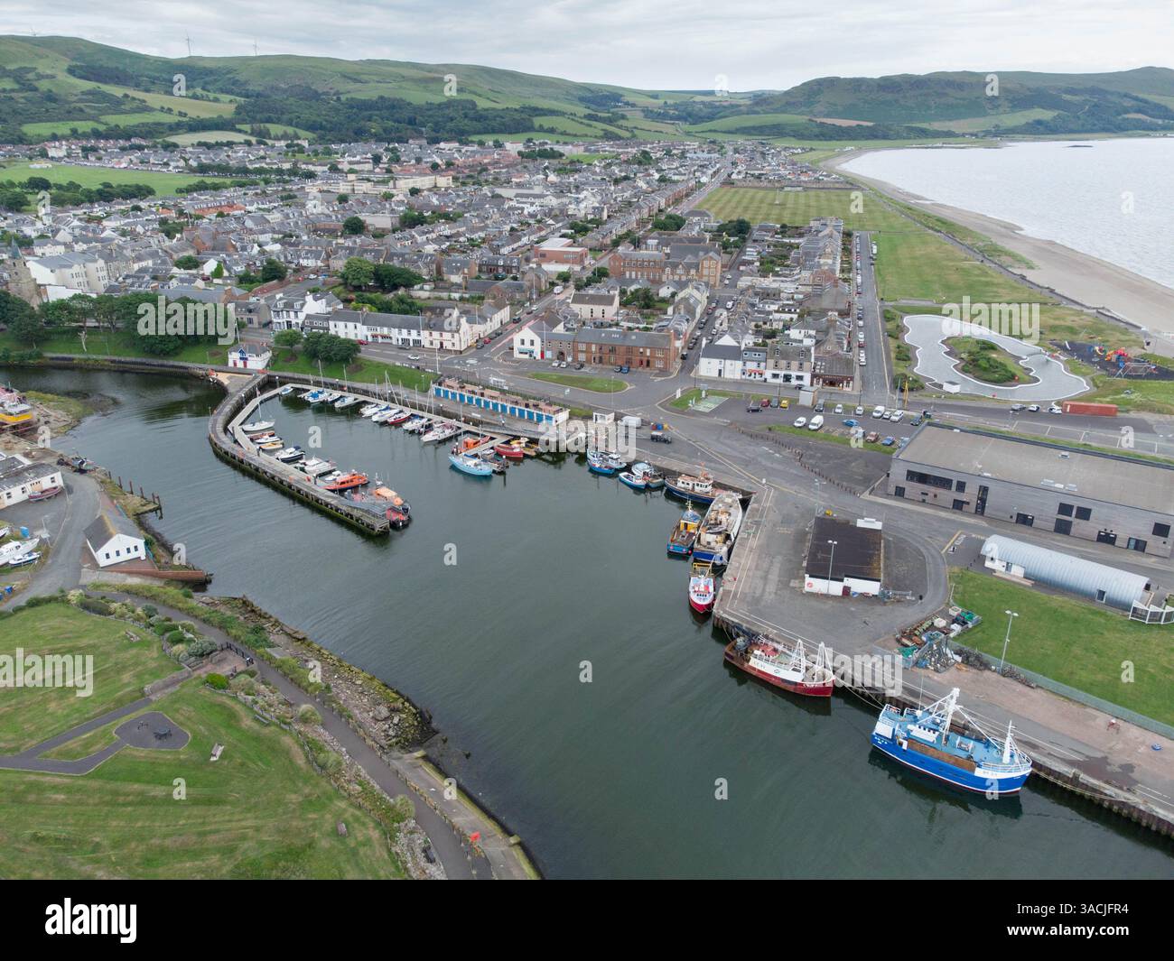 Girvan Harbour, Schottland, Großbritannien Stockfoto