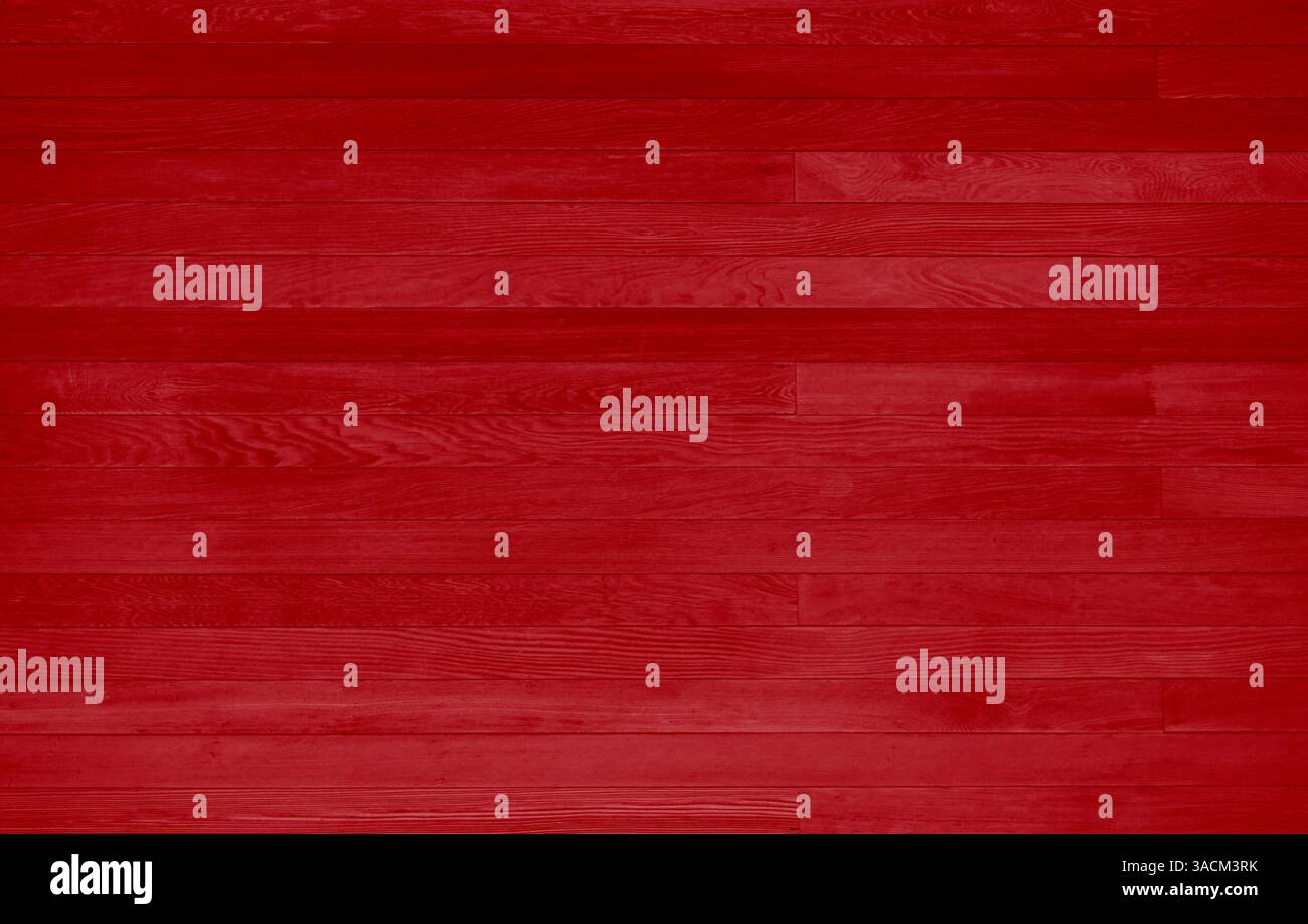 Holzstruktur mit roten Holzbrettern als leerer rustikaler Hintergrund mit Textraum oder Hintergrund für natürliche Textur Stockfoto