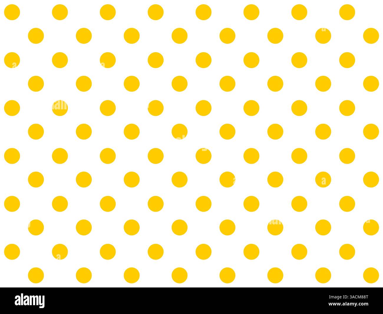 Klassischer nahtloser Hintergrund mit orangen runden Punkten auf weißem Hintergrund Stockfoto