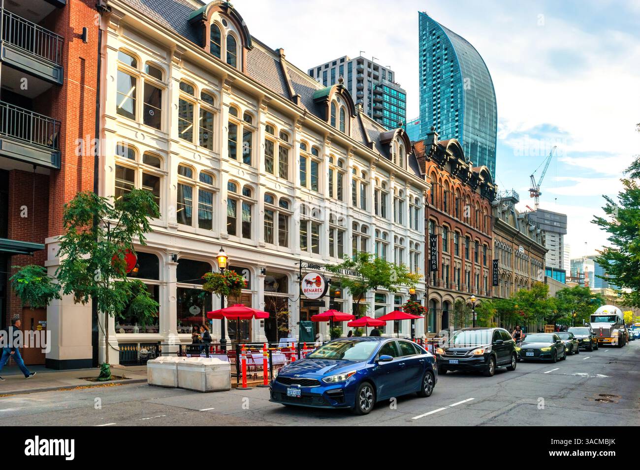Verzierte Fassaden in der Altstadt von Toronto, Ontario, Kanada Stockfoto