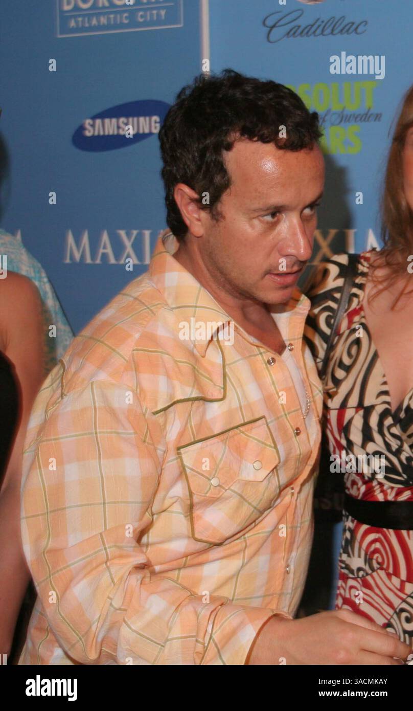 Februar 2007; Miami Beach, FL, USA; PAULY SHORE bei der Maxim Party 2007 im Herzen von South Beach im Sagamore Hotel wurde dieses Wochenende in das „Hotel de Maxim“ verwandelt, ein schickes Paradies in St. Tropez, in dem die Gäste ihre Super Bowl-Feierlichkeiten beginnen. Obligatorischer Credit: Foto von Roseanna Ellman/ZUMA Press. (©) Copyright 2007 von Roseanna Ellman Stockfoto