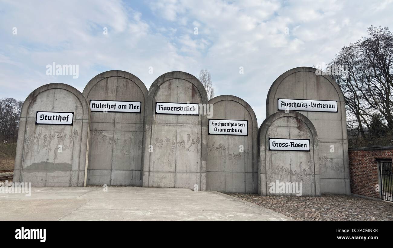 Bahnhof Radegast Radogoszcz Bahnhof historischer Bahnhof in Łódź, Polen Holocaust-Juden in ihren Tod Gedenkstätte polnischer Lodz transportiert Stockfoto