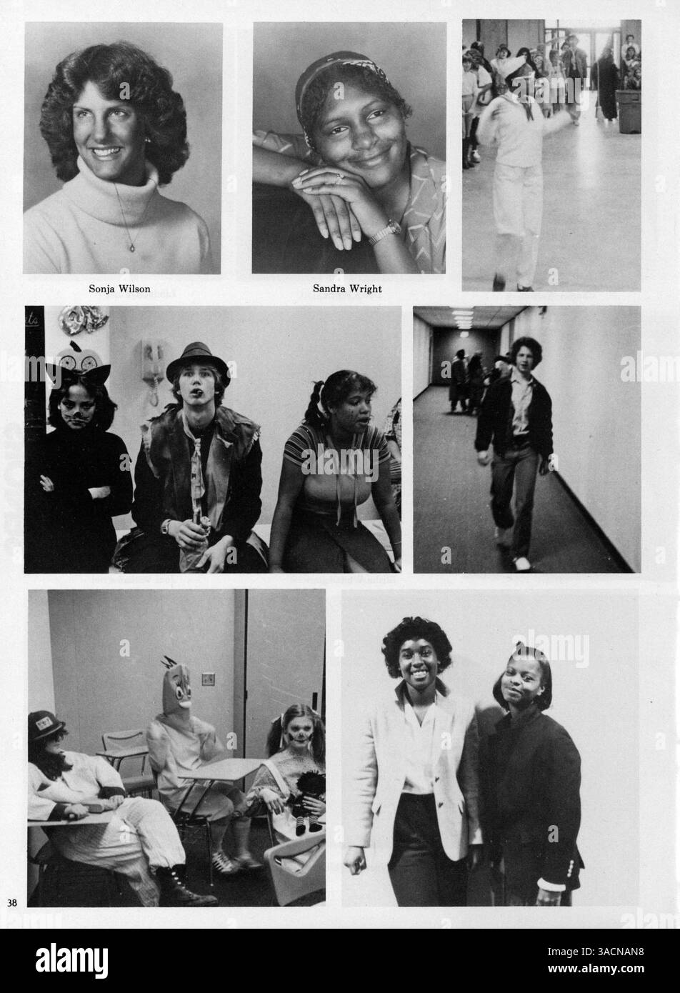 Das Polaris Jahrbuch 1981 der North High School fängt das wesentliche des Schuljahres 1980-1981 ein und dokumentiert die Leistungen der Schüler, Sport, Vereine und Veranstaltungen. Stockfoto