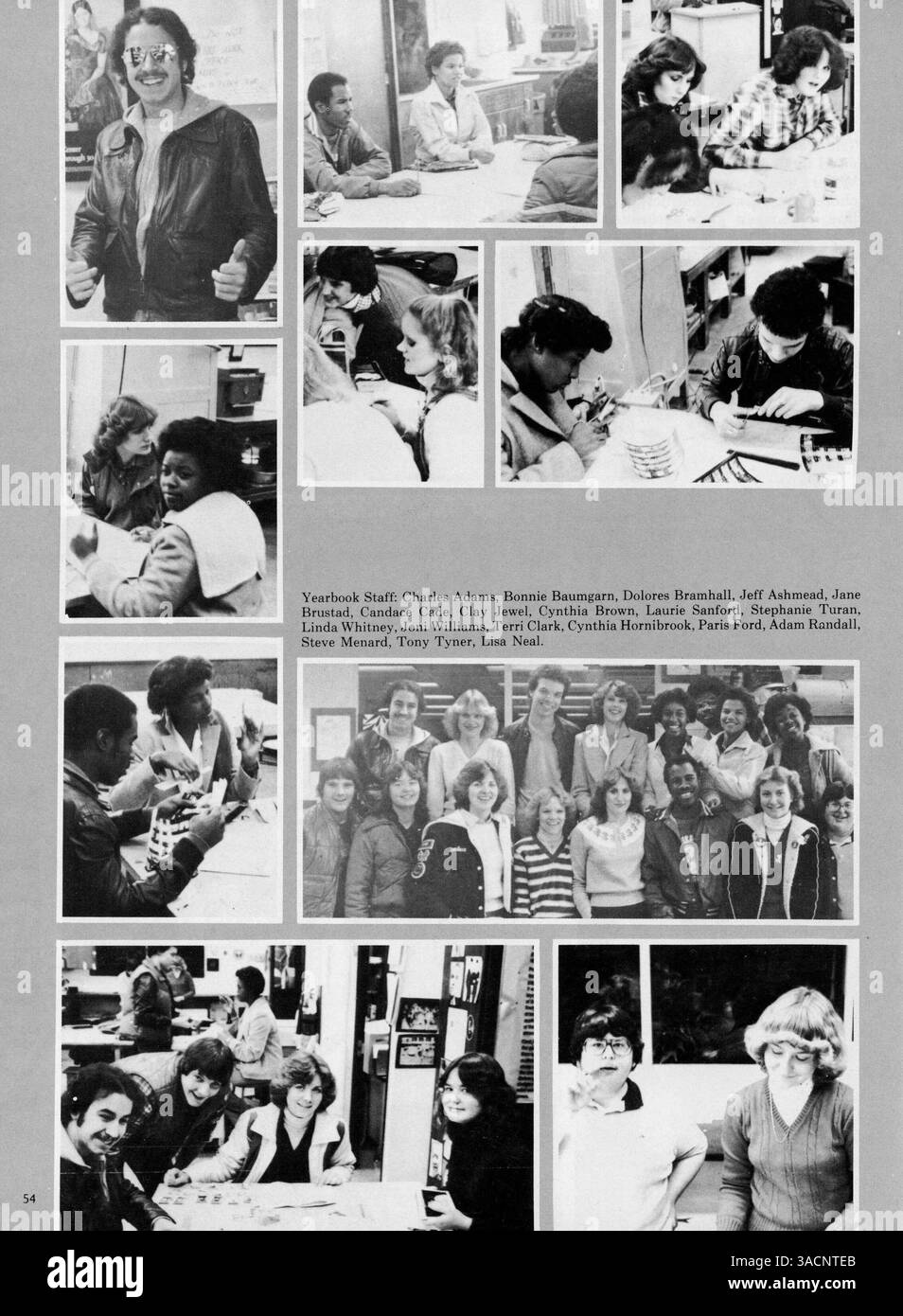 Polaris, das Jahrbuch 1981 der North High School, erfasst die Schülerschaft, Lehrer, Leichtathletik, Vereine und wichtige Ereignisse des Schuljahres 1980-1981. Stockfoto