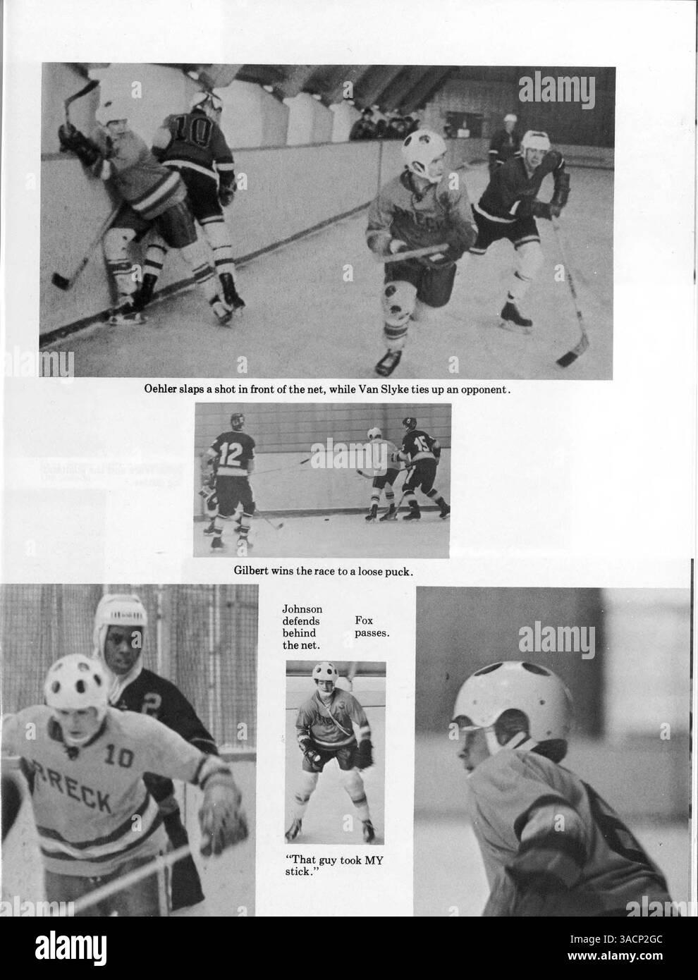 Das Breck Yearbook 1970 beleuchtet die Schüler, Lehrer, Sportprogramme, Vereine und Veranstaltungen des akademischen Jahres 1969-1970 an der Breck School. Stockfoto