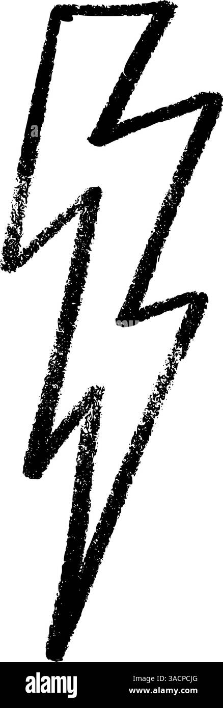 Piktogramm des Blitzblitzes. Power-Logo mit elektrischer Blitzenergie. Illustration des flachen Vektors auf weißem Hintergrund isoliert. Stock Vektor