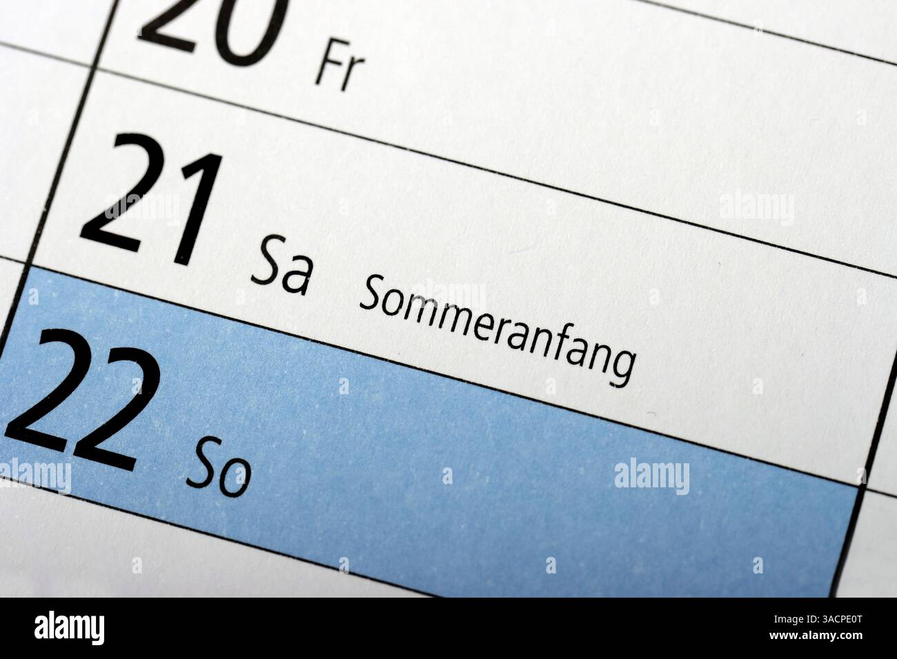 Jetzt ist Sommer Stockfoto