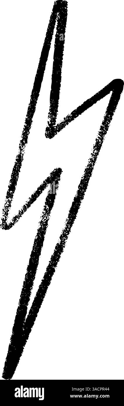 Piktogramm des Blitzblitzes. Power-Logo mit elektrischer Blitzenergie. Illustration des flachen Vektors auf weißem Hintergrund isoliert. Stock Vektor