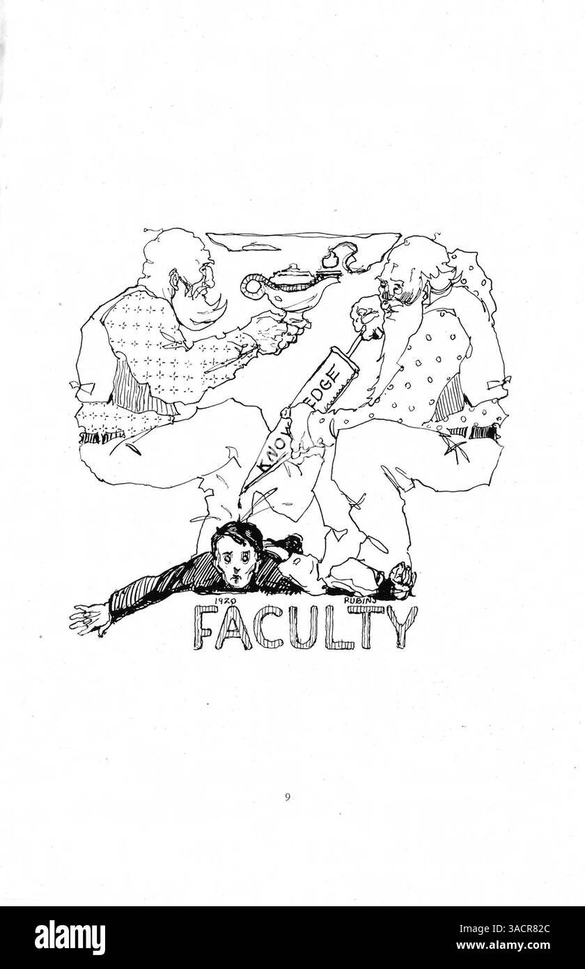 Das Blake Yearbook „The Callopan“ aus dem Jahr 1919 erfasst die akademischen und außerschulischen Aktivitäten, einschließlich Sport und Vereine, des Schuljahres 1918-1919. Stockfoto