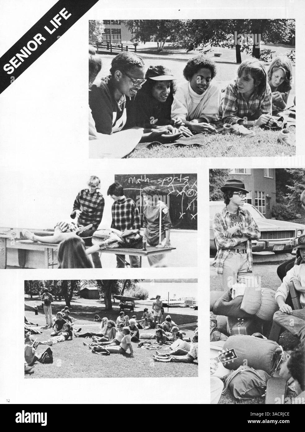 Das Breck Yearbook 1980 spiegelt die Ereignisse, die Schüler- und Lehrerleistungen, den Sport und die Vereine des Schuljahres 1979-1980 an der Breck High School wider. Stockfoto