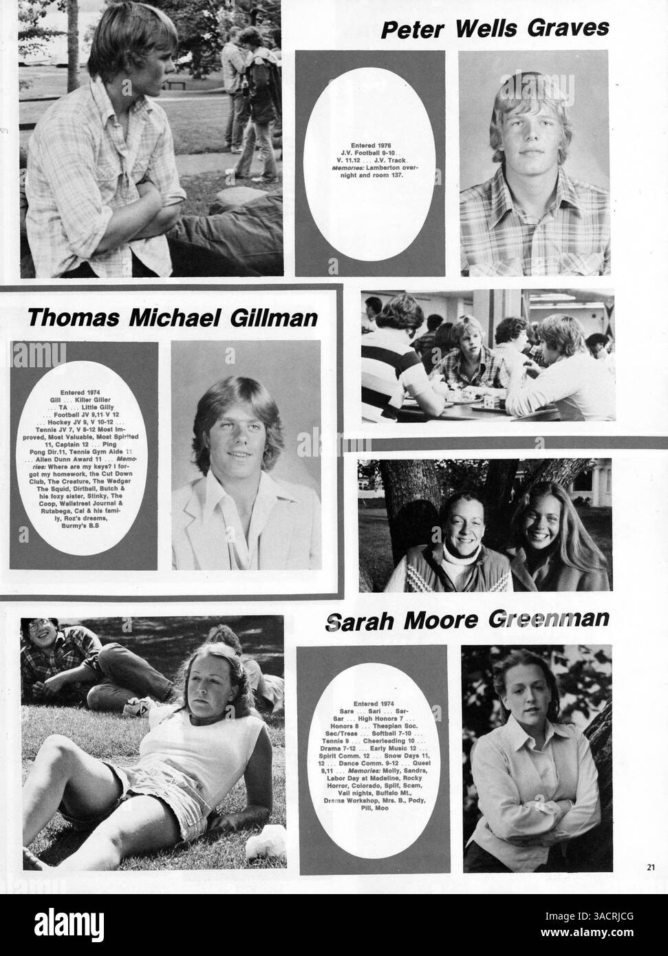 Das Breck Yearbook 1980 fasst die Höhepunkte des Schuljahres 1979-1980 zusammen, darunter Schülerporträts, Schulclubs, Sport und wichtige akademische Veranstaltungen. Stockfoto