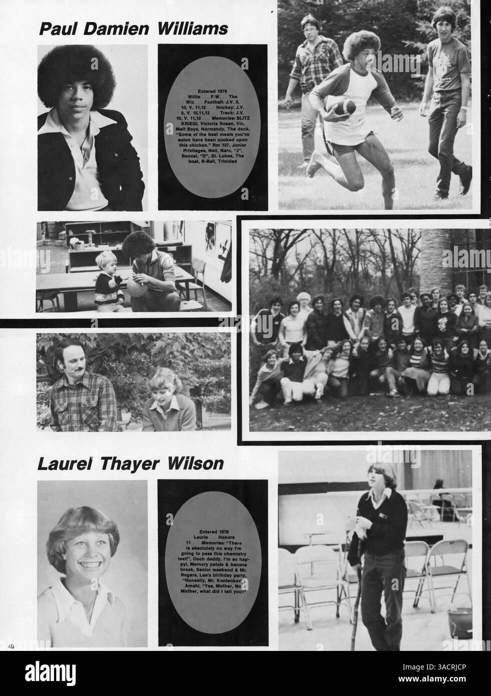 Das Breck Yearbook 1980 beleuchtet die Leistungen von Schülern und Lehrern, darunter Leichtathletik, Vereine und akademische Veranstaltungen aus dem Schuljahr 1979-1980. Stockfoto