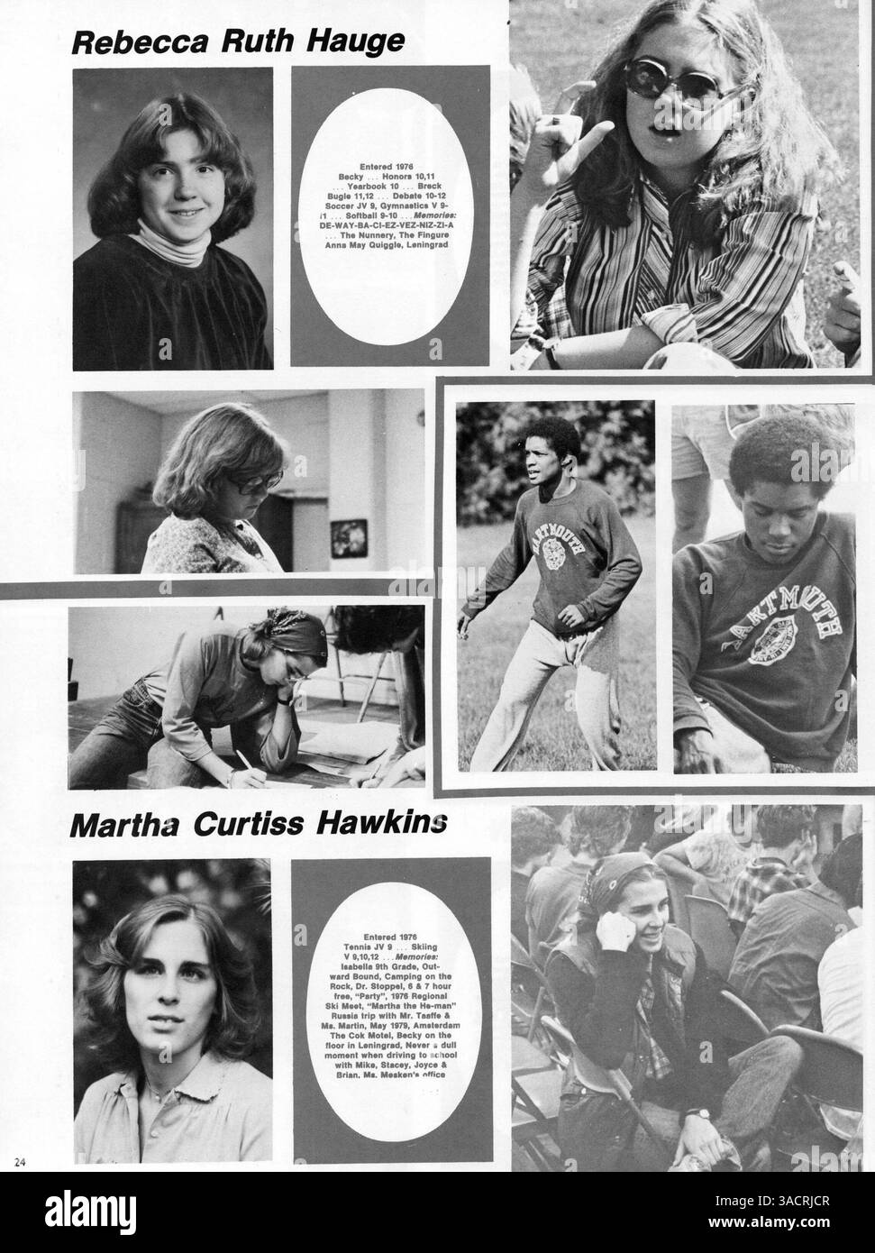 Das Breck Yearbook 1980 dokumentiert Porträts von Studenten und Dozenten sowie Highlights von Sport, Vereinen und anderen Veranstaltungen während des Schuljahres 1979-1980. Stockfoto