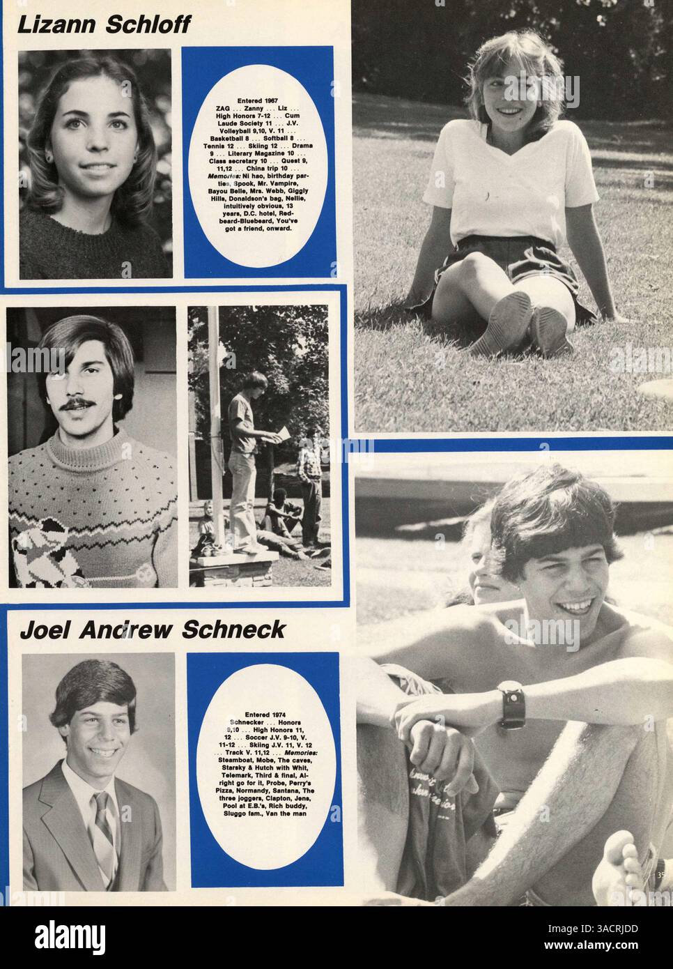 In diesem Breck Jahrbuch 1980 werden die Schüler und die Fakultät der Breck High School sowie Leichtathletik, Vereine und akademische Meilensteine aus dem Schuljahr 1979-1980 vorgestellt. Stockfoto