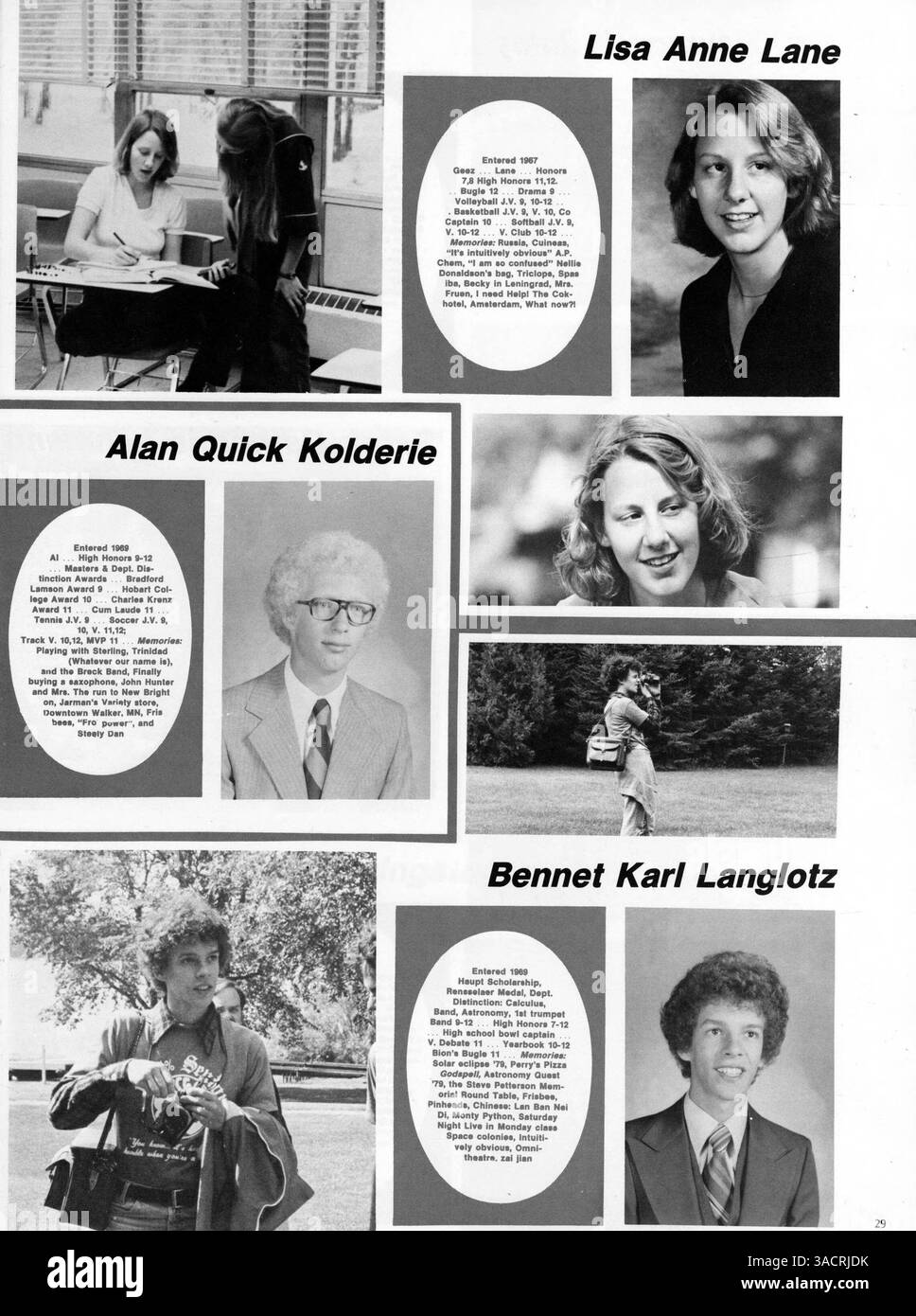 In diesem Breck Jahrbuch 1980 werden die Leistungen von Schülern und Lehrern, Porträts und wichtige Ereignisse wie Leichtathletik und Schulvereine im Schuljahr 1979-1980 vorgestellt. Stockfoto